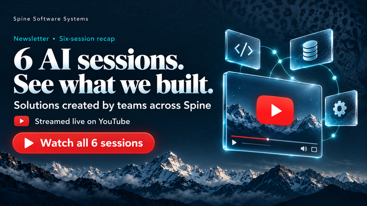 Spine’s AI Journey: Six Live Sessions, Teams Turning Ideas into Solutions